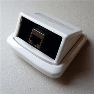 Jednozásuvka ABB TANGO 1xRJ45 cat6 STP biela 1