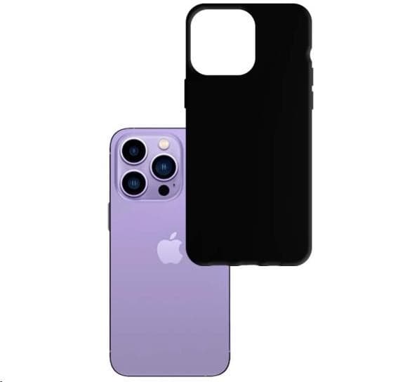 3mk ochranný kryt Matt Case pre Apple iPhone 15 Pro, Black 1