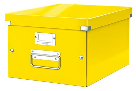 LEITZ Univerzálna krabica Click&Store, veľkosť M (A4), žltá 1