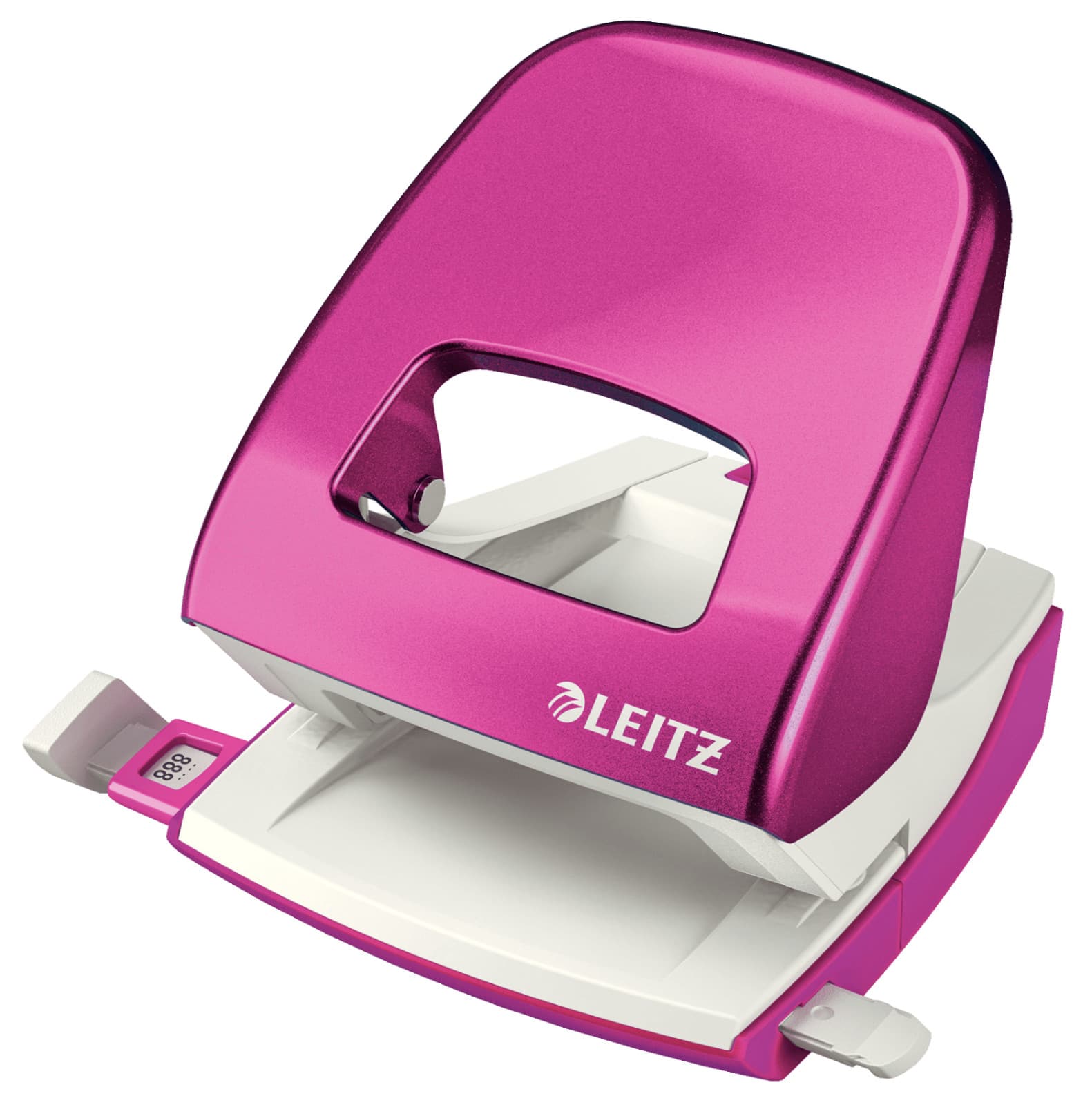 LEITZ Stolový dierovač NeXXt WOW 5008, met. ružová, box 1