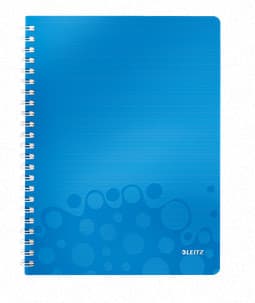 LEITZ Blok WOW A4, PP, linka, modrá 1
