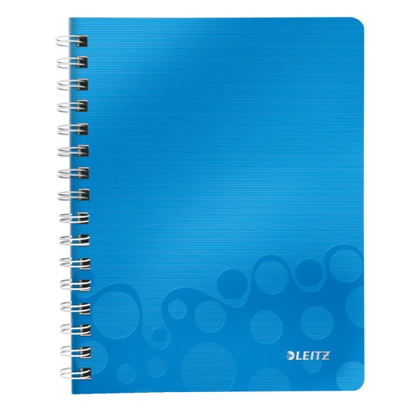 LEITZ Blok WOW A5, PP, linka, modrá 1