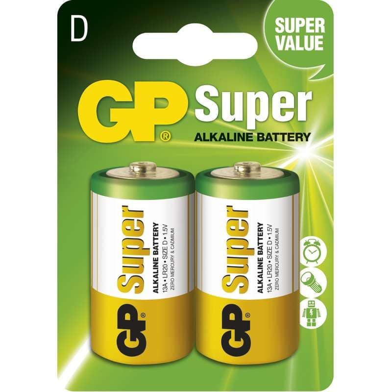 GP D Super alkalická (LR20) - 2 ks 1