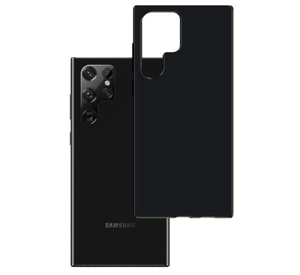 3mk ochranný kryt Matt Case pre Samsung Galaxy S22 Ultra (SM-S908), čierna 1