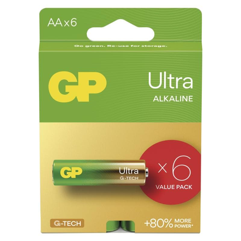 GP Alkalická batéria ULTRA AA (LR6) - 6ks 1