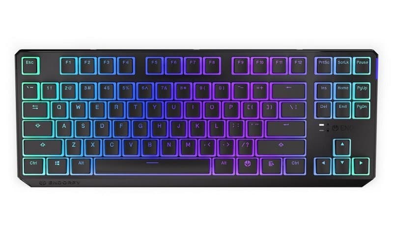 Endorfy herná klávesnica Thock TKL Wireless Red Pudding/USB/ Kailh Red/ čierna / bezdrôtová / US layout