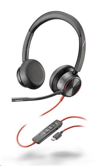 Poly Blackwire 8225 náhlavná súprava, USB-C/A adaptér, stereo