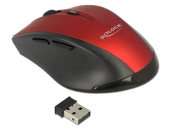 Delock Ergonomic optical 5-button mouse 2.4 GHz wireless 1