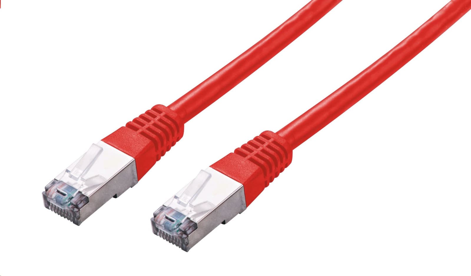 C-TECH Kábel patchcord Cat5e, FTP, červený, 0,5m 1