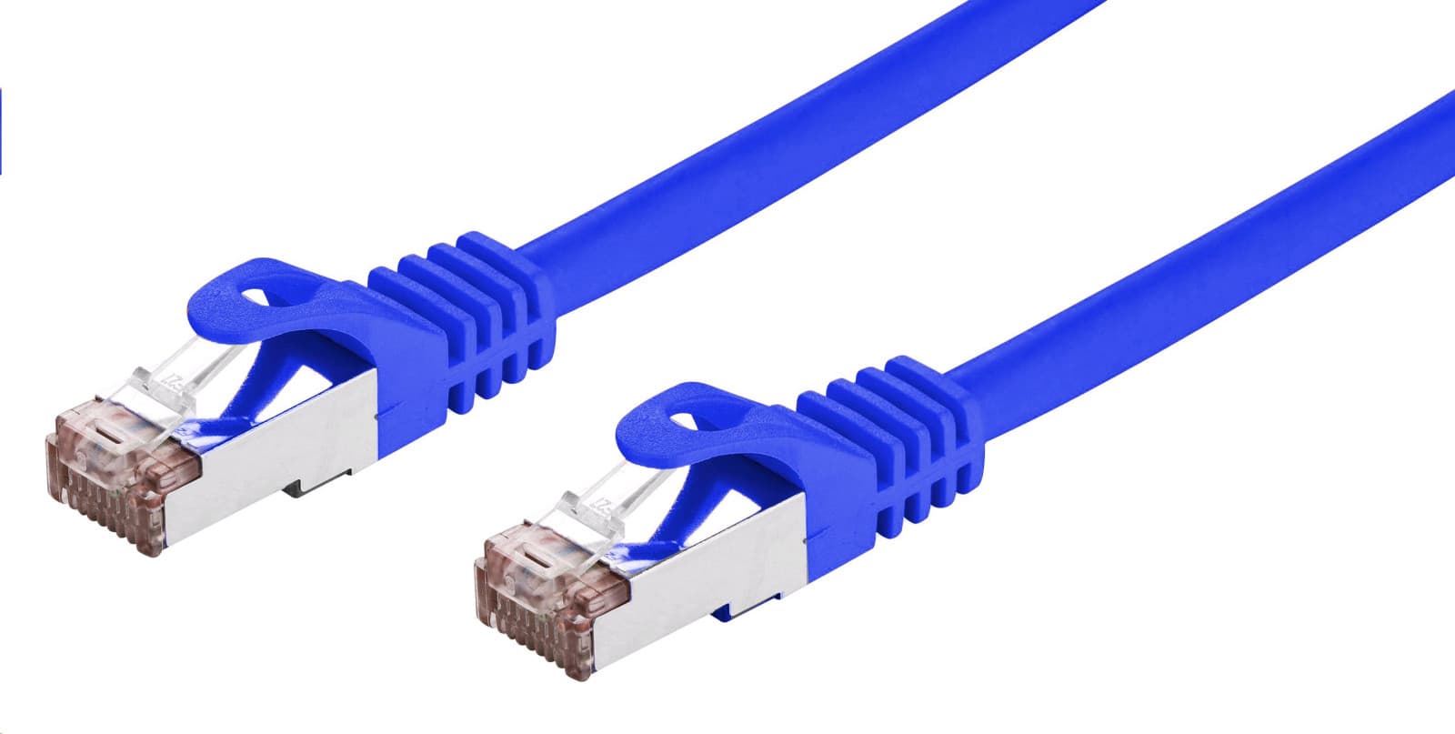 C-TECH Kábel patchcord Cat6, FTP, modrý, 0,25 m 1
