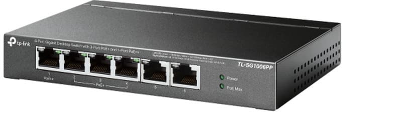 TP-Link TL-SG1006PP Switch 2x GLAN, 3x GLAN s PoE+, 1x GLAN s PoE++ 1