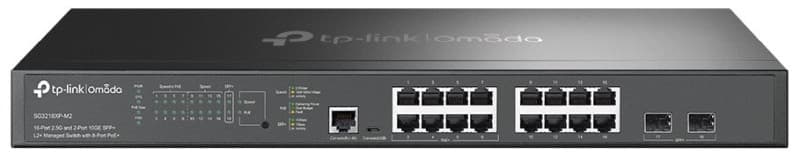 TP-Link SG3218XP-M2 Switch 8x 2,5GLan/PoE, 8x 2,5GLan, 2x 10GSFP+, 240W, Omada SDN 1