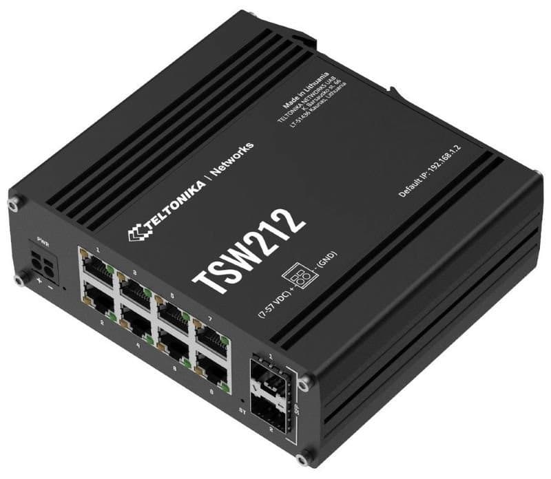 Teltonika L2/L3 Managed Switch 8 10/100/1000, 2x SFP - TSW212 1