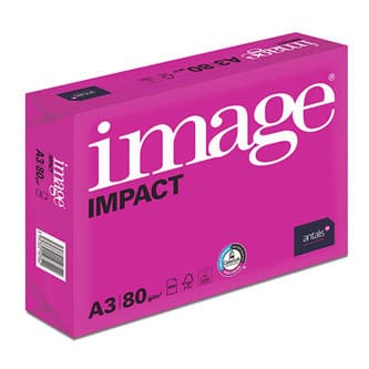 Xerografický papier Image, Impact A3, 80 g/m2, biely, 500 listov, špec. pre farebnú laserovú tlač, DOPREDAJ