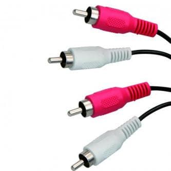 Audio kábel 2x CINCH samec - 2x CINCH samec, 1.5m, čierna, Logo 1