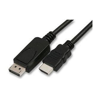 Video kábel DisplayPort samec - HDMI samec, 5m, černý, DOPRODEJ 1