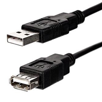 Logo Economy USB predlžovačka (2.0), USB A samec - USB A samica, 1.8m, černý, DOPRODEJ 1