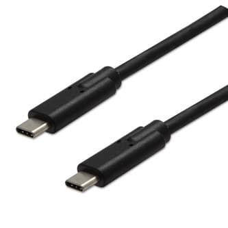 USB kábel (3.2 gen 2), USB C samec - USB C samec, 1m, 10 Gb/s, 5V/3A, čierny, DOPRODEJ 1