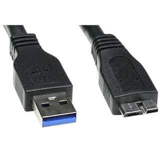 USB kábel (3.0), USB A samec - USB micro B samec, 0.5m, čierny, DOPRADE