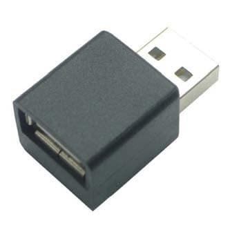 USB redukcia, (2.0), USB A samec - USB A samica, čierna, redukcia k nabíjaniu iPadu 33760, DOPRADE