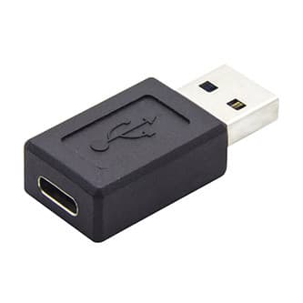 USB redukcia, (3.0), USB A samec - USB C samica, čierna, plastic bag plastová, 5 Gbps, DOPRODEJ
