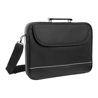 Taška na notebook 16", Ascetic, čierna z polyesteru, Defender