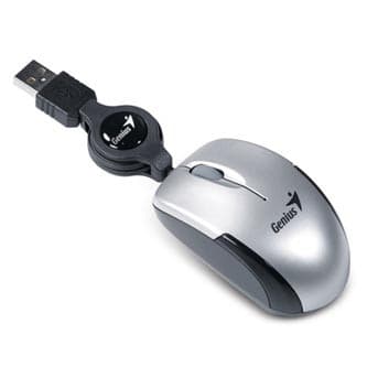 Genius Micro Traveler V2 Myš káblová, striebra, 1200DPI 1