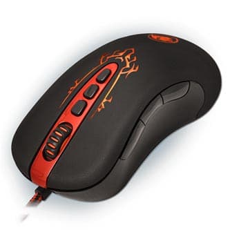 Redragon Origin Myš káblová USB, černo-červená, 4000DPI 1