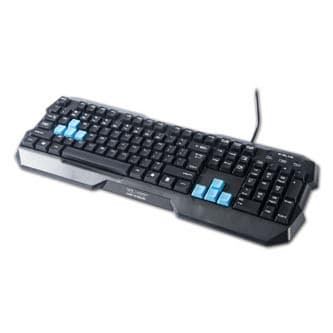 E-blue Polygon klávesnica káblová (USB) US, čierna, DOPRODEJ 1
