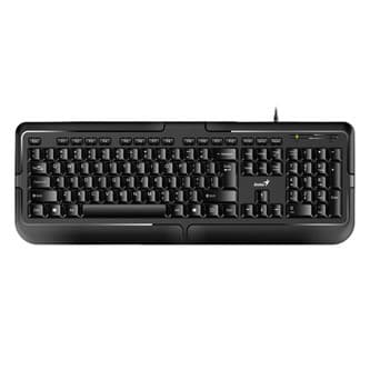 Genius KB-118 klávesnica káblová (USB) US, čierna