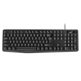 Genius KB-117 klávesnica káblová (USB) US, čierna