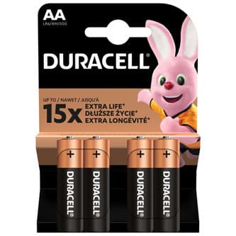 Duracell Jednorazová alkalická batéria AA, 4-pack 1