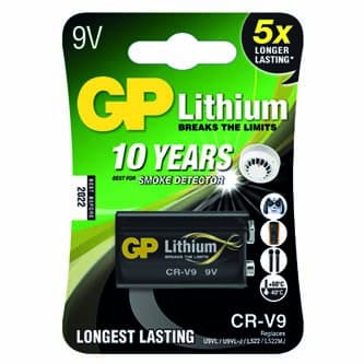 GP Jednorazová lithiová batéria 9V, 1-pack