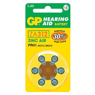 GP Jednorazové zinko-vzdušná batéria ZA, 6-pack 1