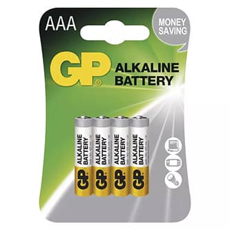 GP Jednorazová alkalická batéria AAA, 4-pack 1