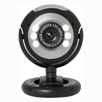 Defender C-110 Web kamera, čierno-šedá 0.3 Mpix, USB 2.0, pre notebook/LCD