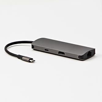 USB 3.1 Type-C Dokovacia stanica sivá, All New, HDMI, RJ45, microSD, USB C (PD), 2x USB3.0 1