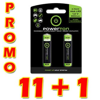 Powerton ENERGY RECHARGE Nabíjací Ni-MH batéria AAA, 12x2-pack