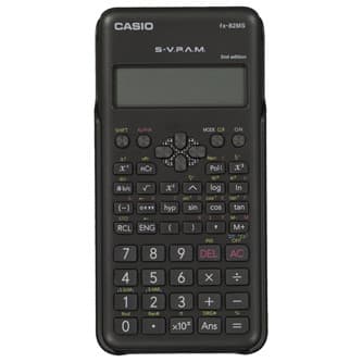 Casio kalkulačka FX 82 MS 2E, čierna, školská, s dvojriadkovým displejom 1