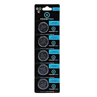 Powerton ENERGY LITHIOCELL Jednorazové lithiová batéria CR2032, 5-pack