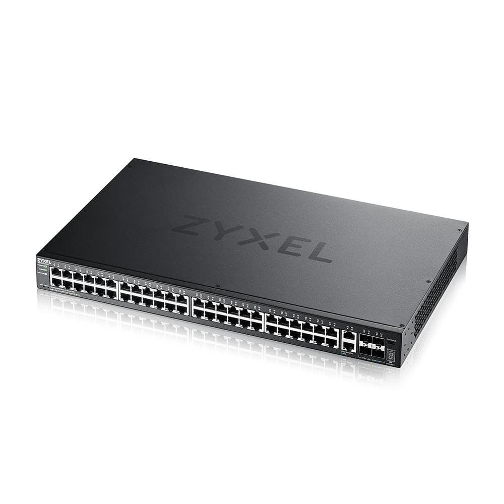 Zyxel XGS2220-54, L3 Access Switch, 48x1G RJ45 2x10mg RJ45, 4x10G SFP+ Uplink, incl. 1 yr NebulaFlex Pro 1