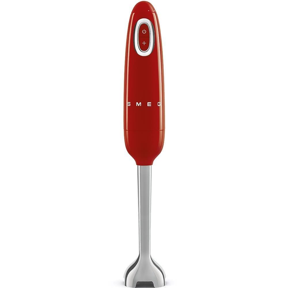 Smeg HBF11RDEU tyčový mixér, 700 W, 14850 RPM, turbo, 50's Style, protišmyková rukoväť, červený