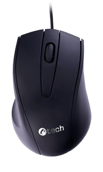 C-TECH Myš WM-07/Ergonomická/Optická/Pre pravákov/1 200 DPI/Drôtová USB/Čierna 1