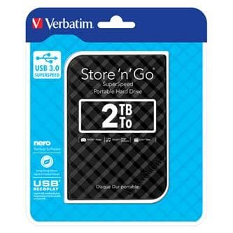 Verbatim externý pevný disk, Store N Go, 2.5", USB 3.0 (3.2 Gen 1), 2TB, 53195, černý 1