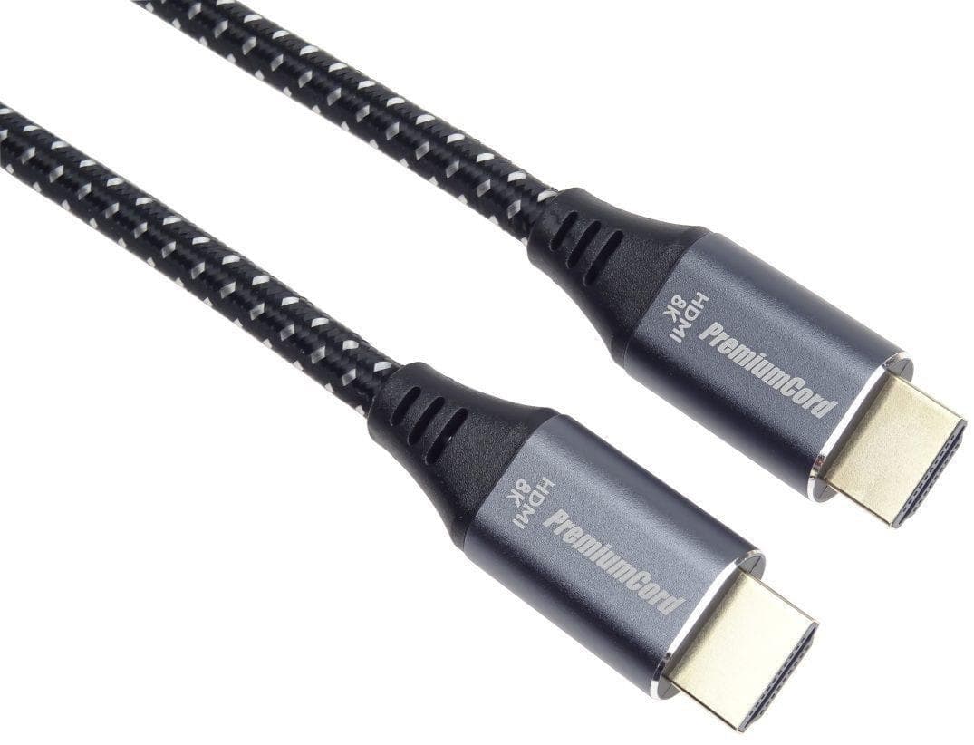PREMIUMCORD Kábel HDMI 2.1 High Speed + Ethernet kábel 8K@60Hz, pozlátené konektory, 1, 5m 1