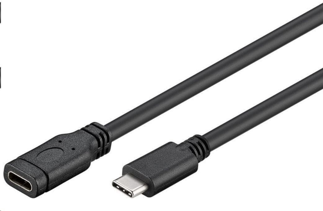 PREMIUMCORD USB-C predlžovací kábel (USB 3.1 generation 1), C/M - C/F, 2m 1