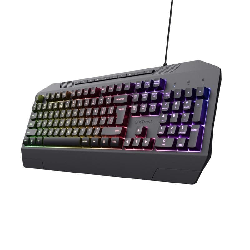 TRUST herná klávesnica GXT836 EVOCX, membránová, USB, US 1