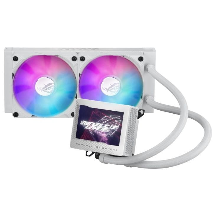 ASUS vodný chladič CPU AIO ROG RYUJIN III 240 ARGB WHITE, 2x120mm, LGA1851, AM5 1