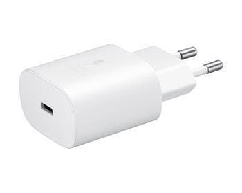 Samsung cestovná nabíjačka EP-TA800EWE, PD, Fast charging, USB-C, 25 W, biela, (bulk) 1