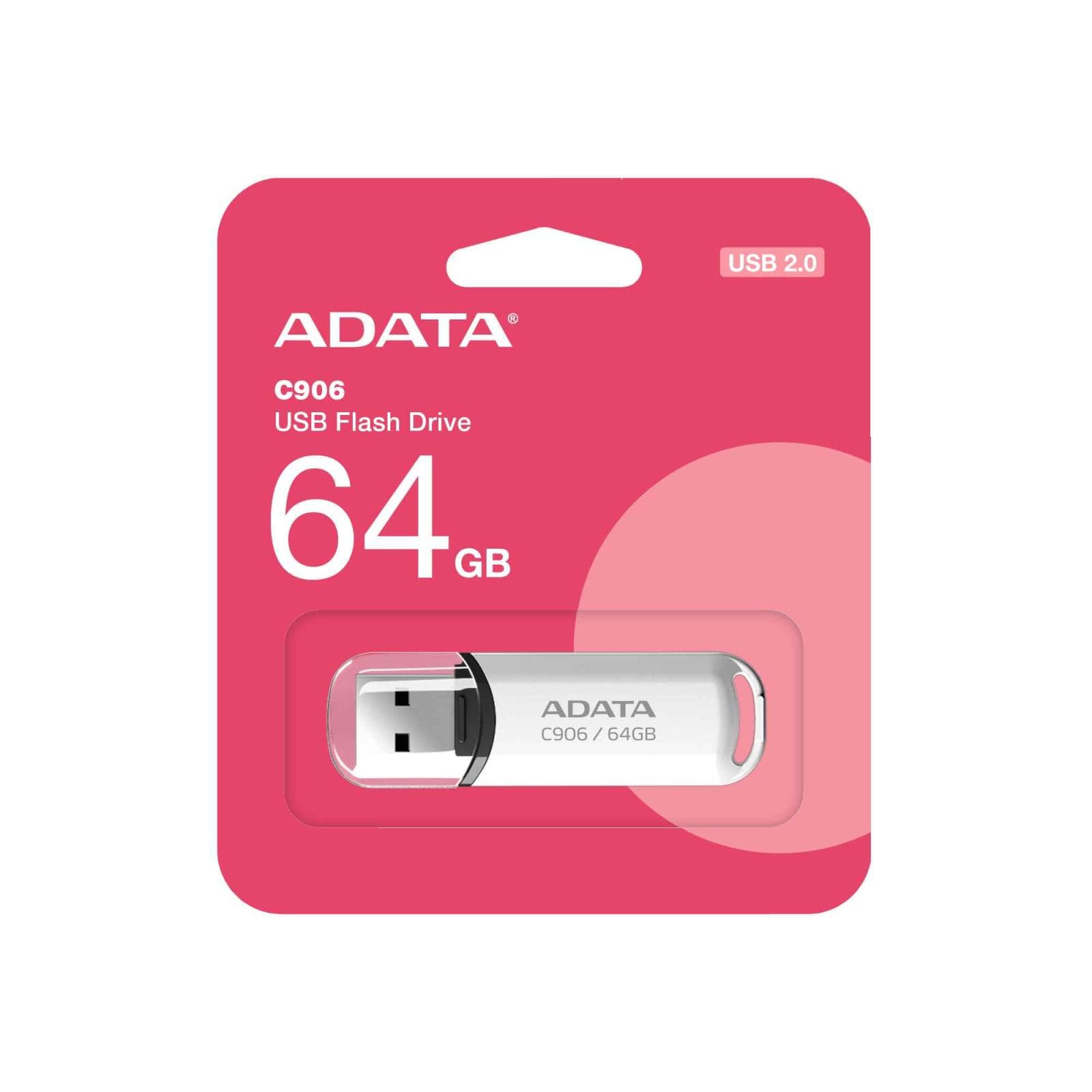 ADATA Flash Disk 64GB C906, USB 2.0, biela 1